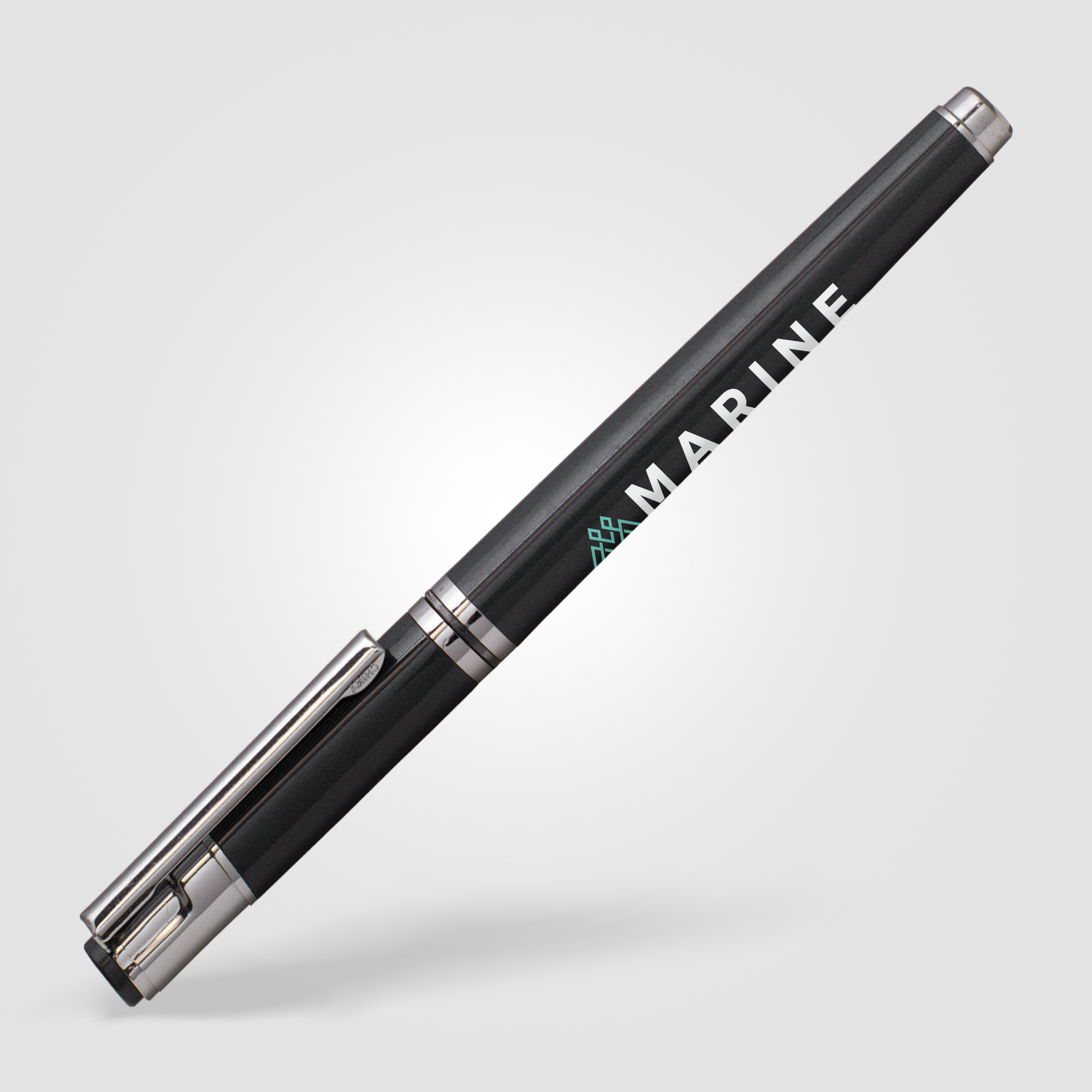 Stylo capuchon publicitaire Dylan Acier 432C